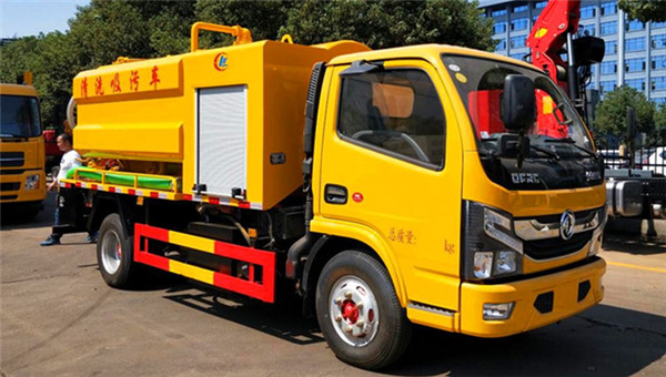 國六東風藍牌清洗吸污車